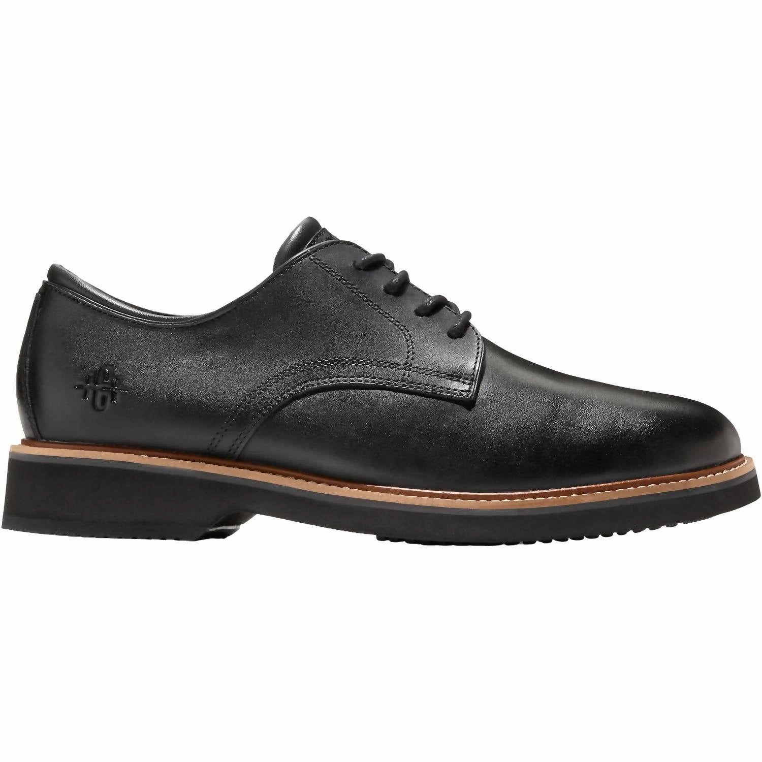 Bryant Cap Toe Oxford Men's American Classics Montrose Plain Toe Oxford Leather Shoes In Black/dark Chocolate