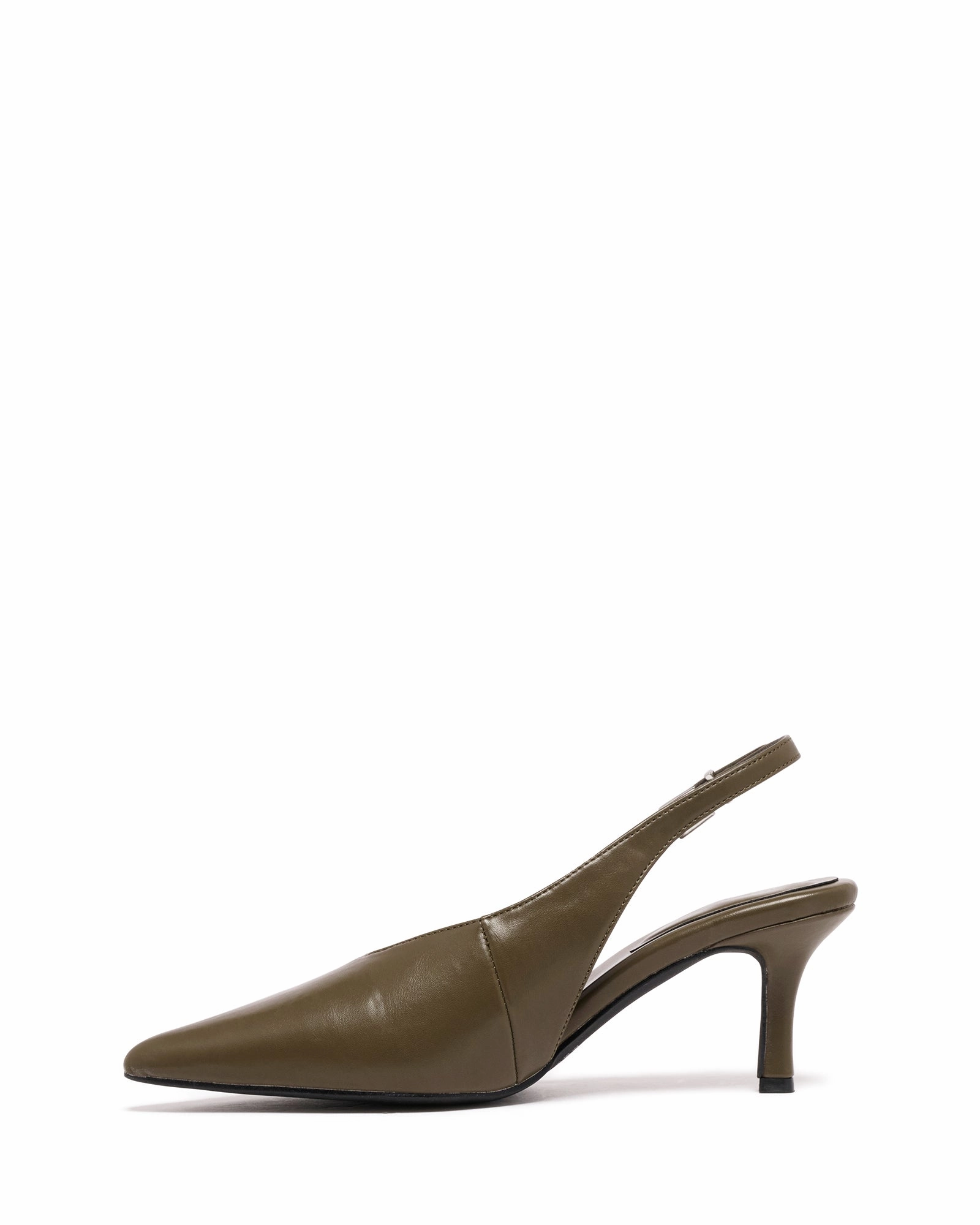 Secretary High Heels Jacs Slingback Pump Khaki Smooth