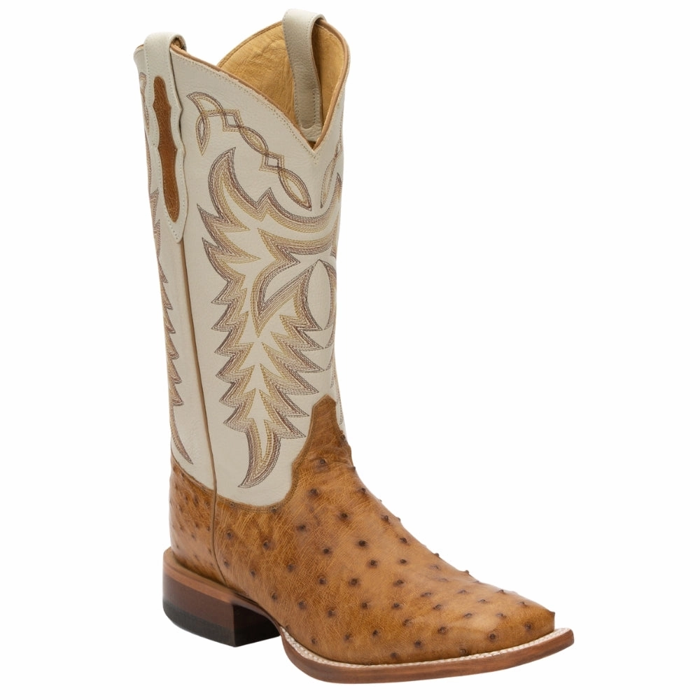 Pascoe 13 Inch Full Quill Ostrich Square Toe Cowboy Boots Water Walking Boots Terraria