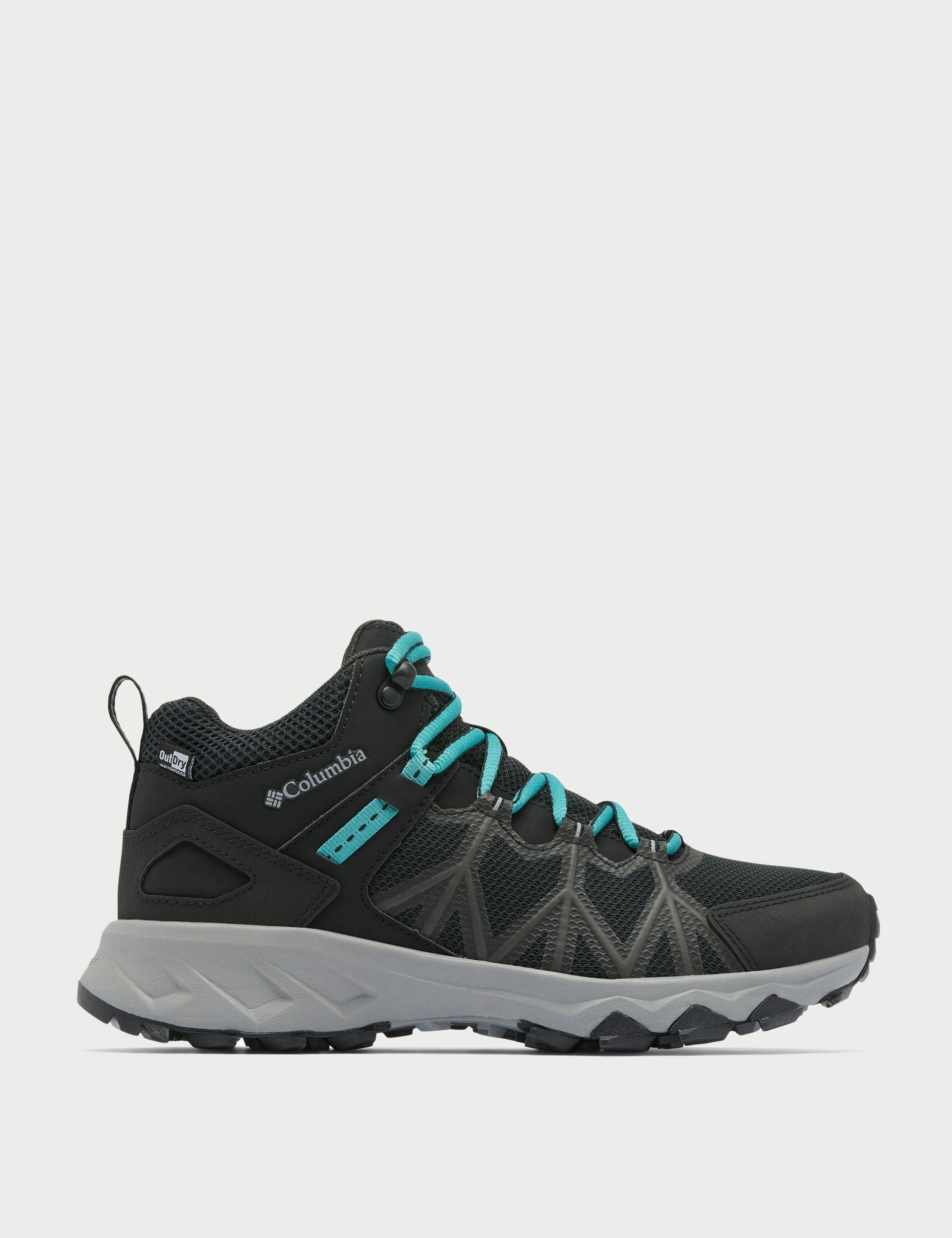 Peakfreak II Mid Outdry Hiking Shoe - Black/Teal Inka Hiking Boots
