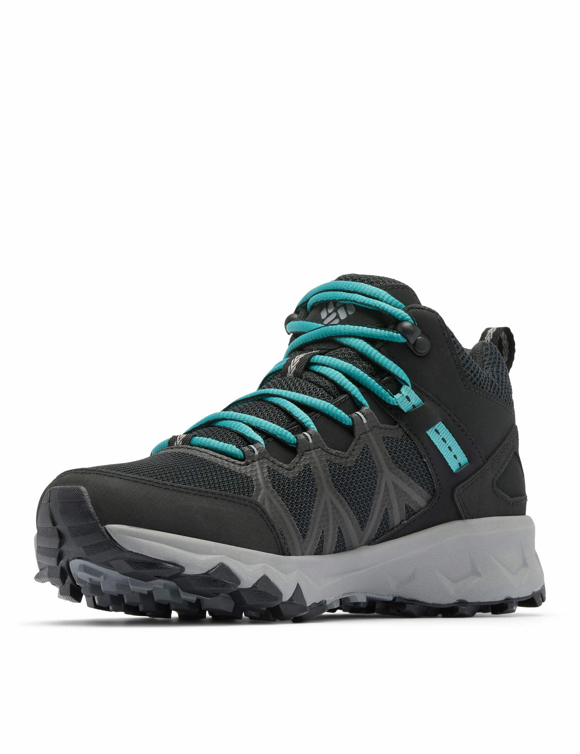 Peakfreak II Mid Outdry Hiking Shoe - Black/Teal