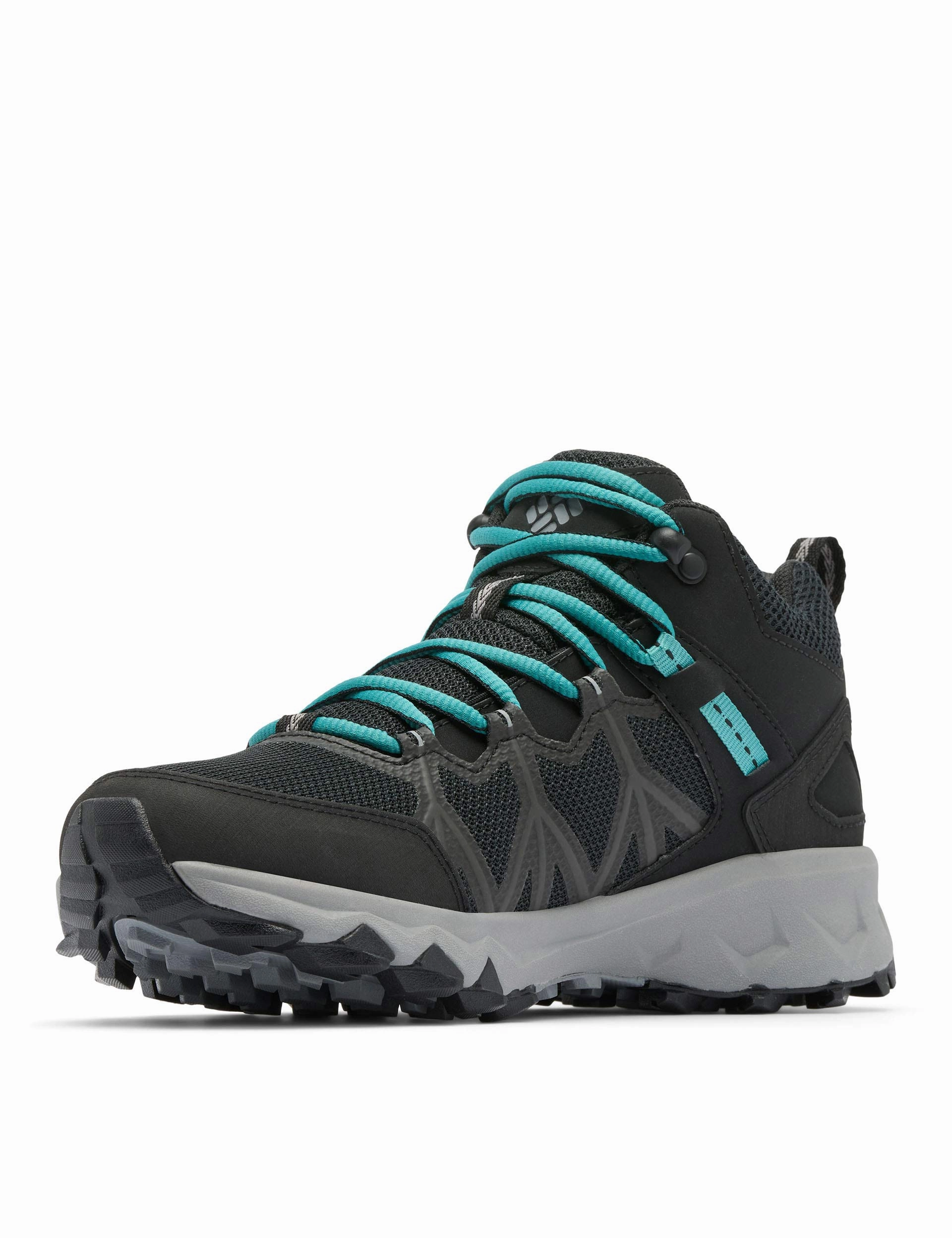 Peakfreak II Mid Outdry Hiking Shoe - Black/Teal