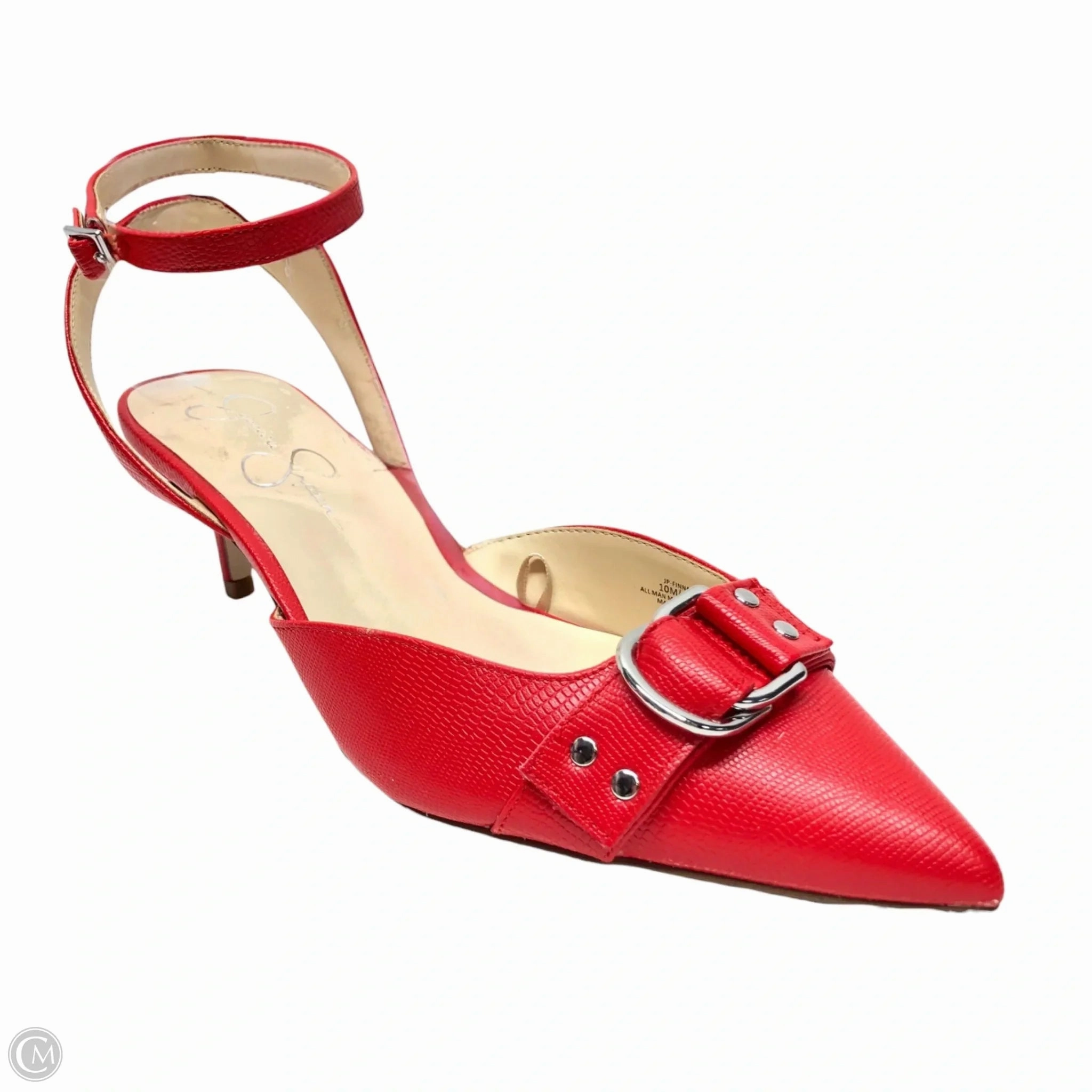 Shoes Heels Kitten By Jessica Simpson In Red, Size: 10 High Heel Homicide