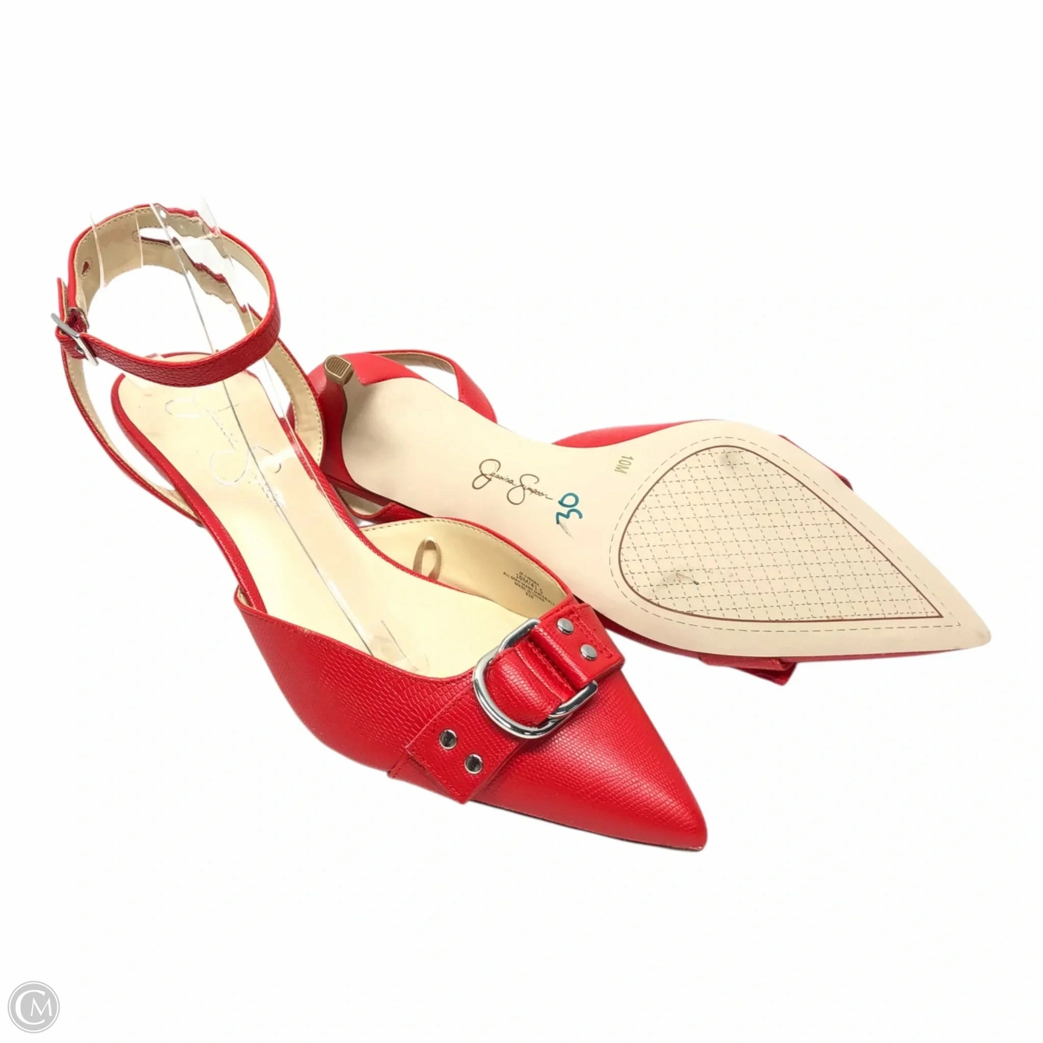 High Heels Sale Online Shoes Heels Kitten By Jessica Simpson In Red, Size: 10