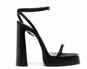 Saint Laurent Platz 105mm platform sandals Bling High Heels