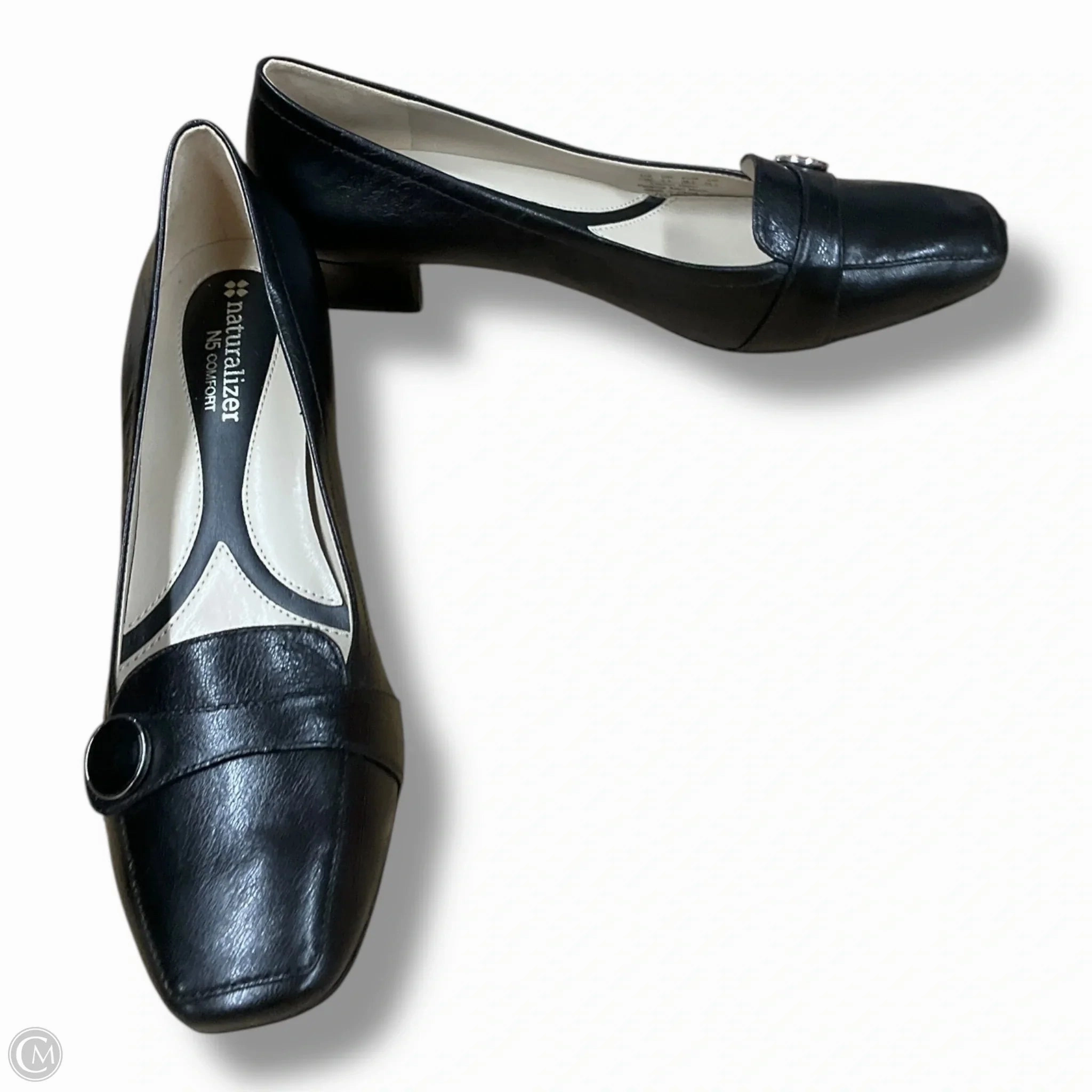 Shoes Heels Kitten By Naturalizer In Black, Size: 7.5 Knee High Strap Heels