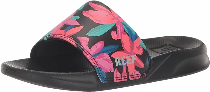 Platform Wedge Slide Sandals REEF Kids One Slide Sandal-Tropicana