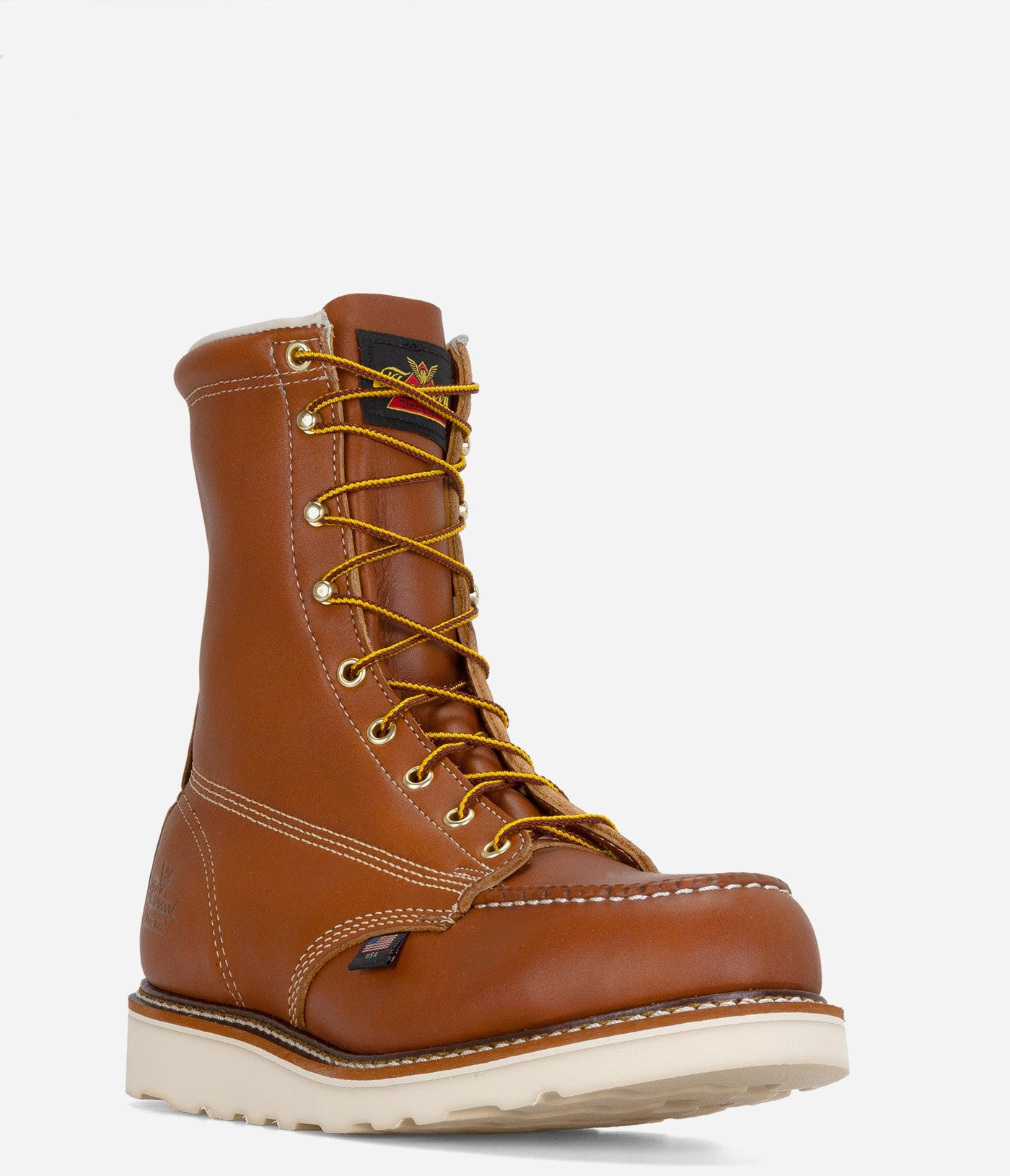 Hoffman Lineman Boots Thorogood American Heritage 8" Safety Toe Moc Toe Work Boot - Men