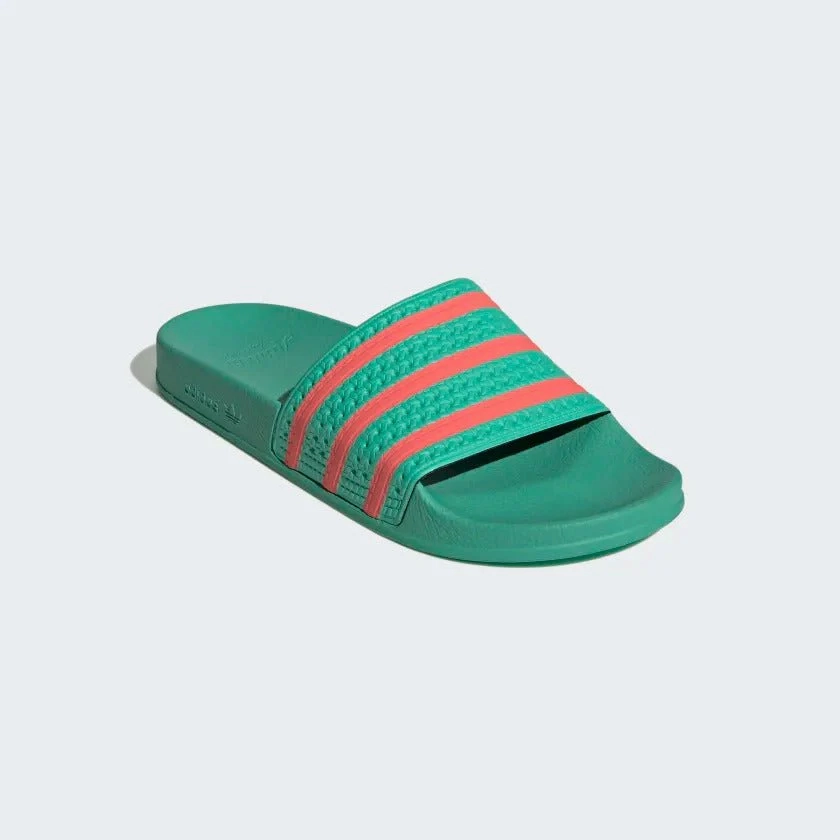 Adidas Adilette Slides - Hi Res Green / Semi Turbo Hello Kitty Bedroom Slippers