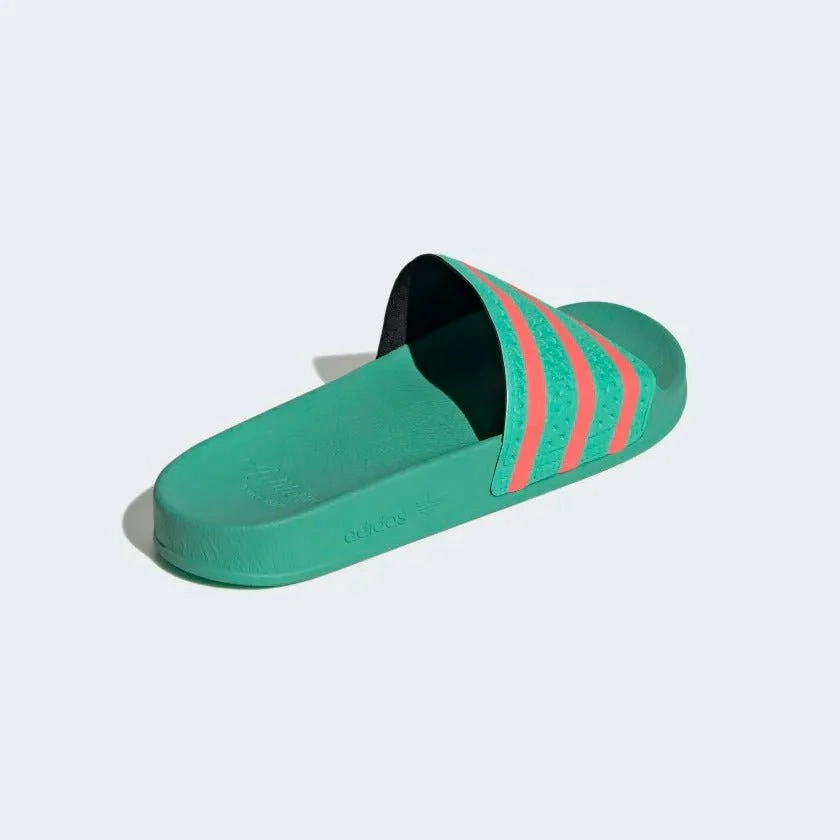 Seal Tasman Slippers Adidas Adilette Slides - Hi Res Green / Semi Turbo