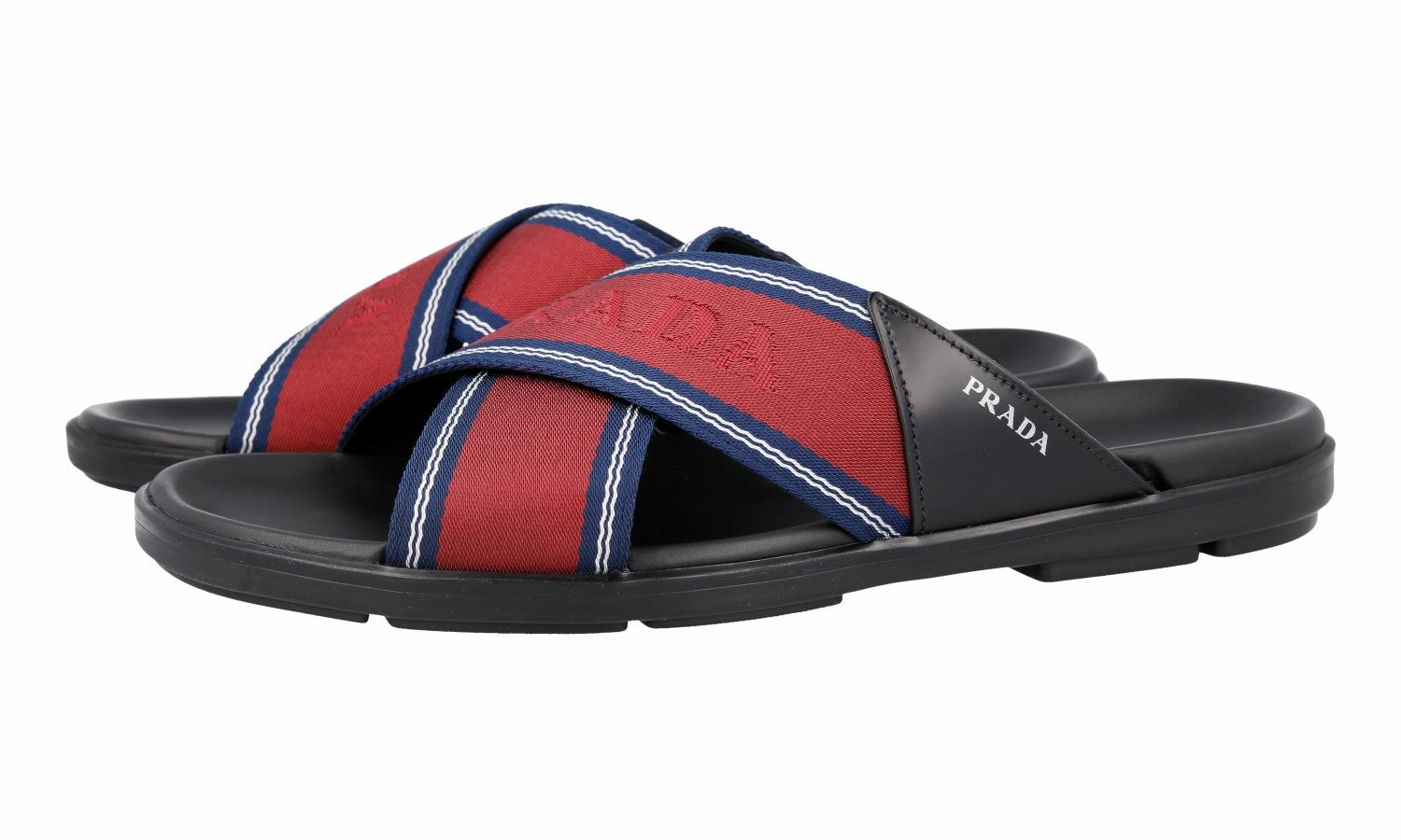 Lightest Sandals Prada Men's Red Brushed Spazzolato Sandals 2X3032