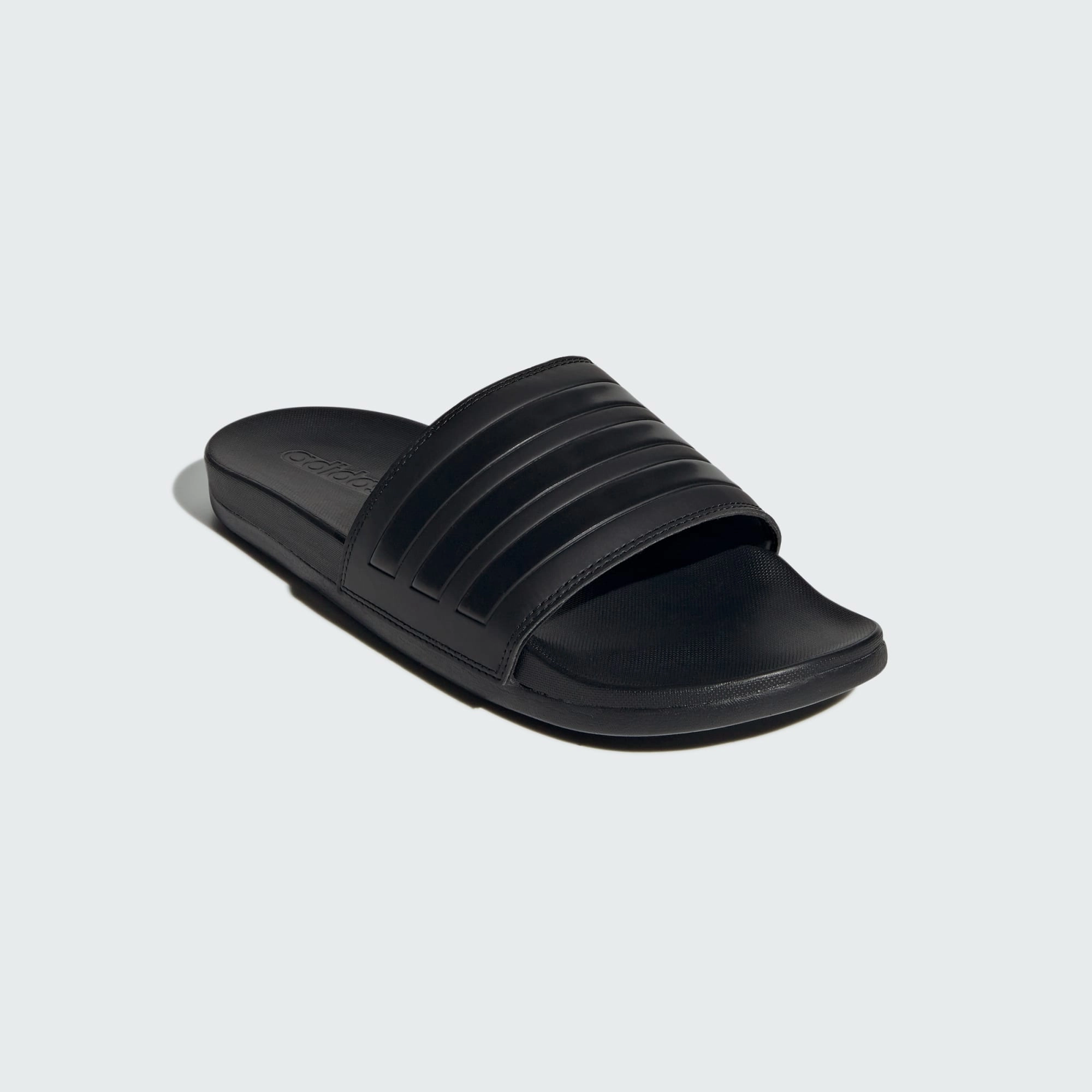 Adidas Unisex Adilette Comfort Triple Black Slides Freudian Slippers