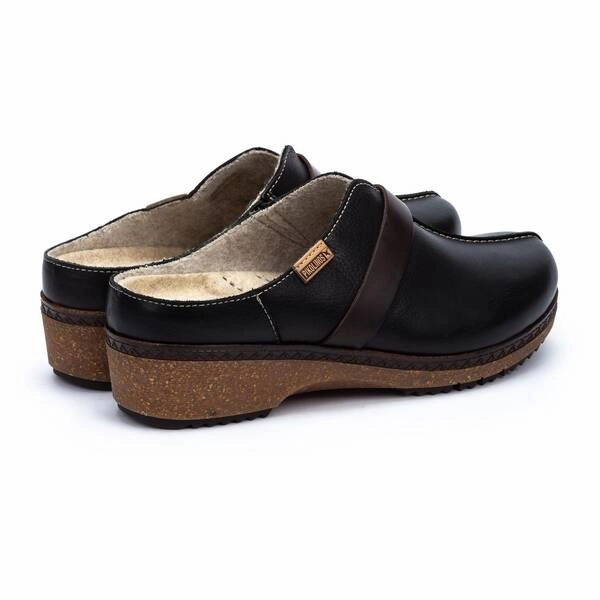 Leather Clogs With Back Pikolinos Granada W0W-3590C1 Clog Black (Women's)