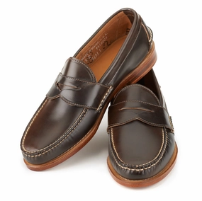 Pinch Penny Loafers - Espresso Shell Cordovan Miumiu Loafers