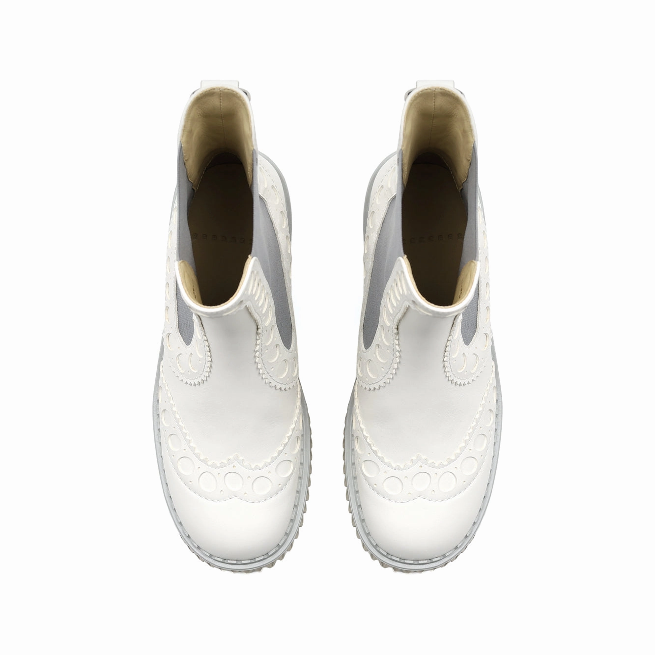 PLITA CILO WHITE Best Leather Brogues