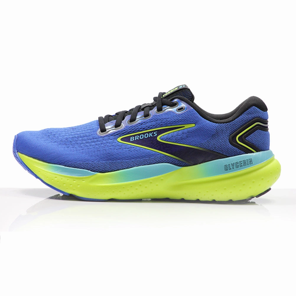 Brooks Glycerin 21 Men's Running Shoe - Blue/Nightlife/Black Track Shoes Running