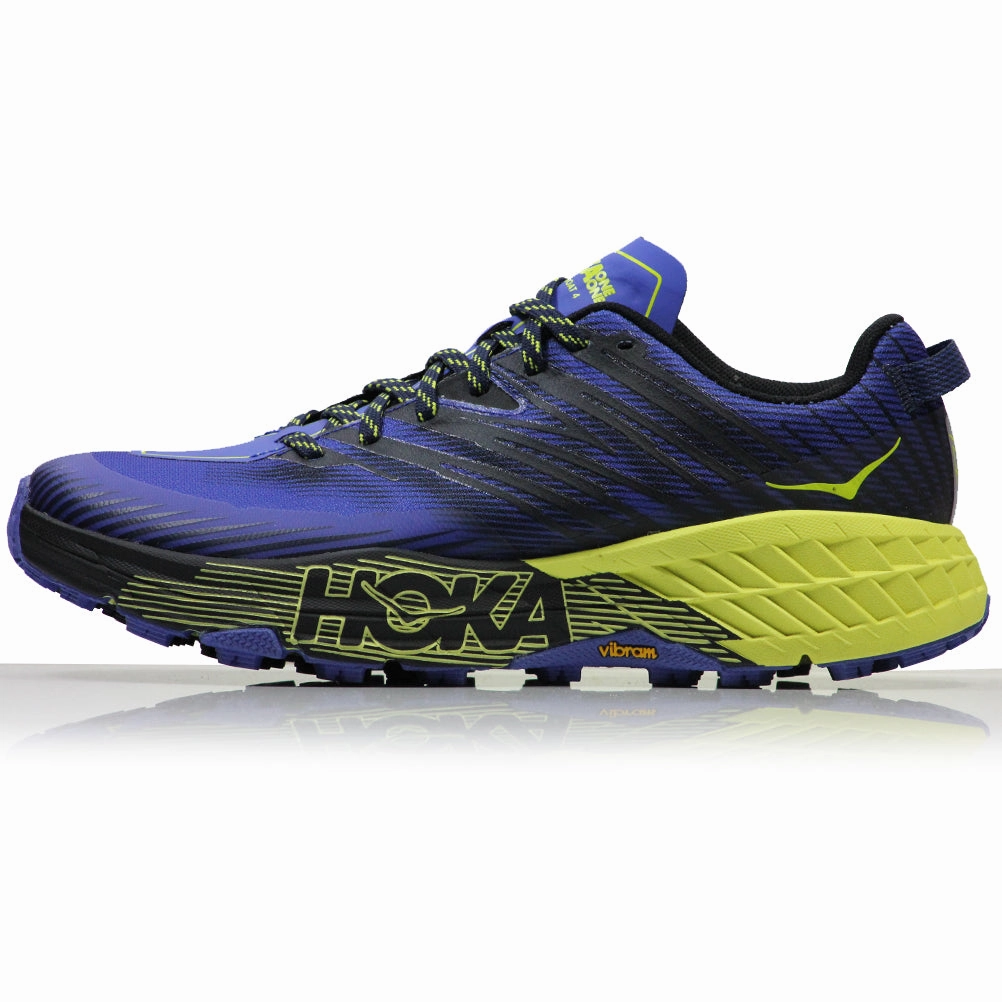 Hoka One One Speedgoat 4 Men's Trail Shoe - Black Iris/Evening Primrose Running Shoes Factory Outlet
