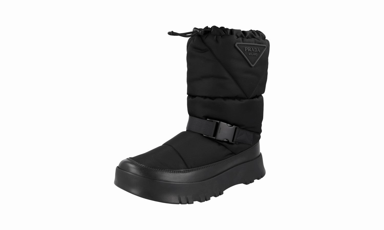 Prada Men's Black Apres Ski Booties Boots 2UE024 Boots Everest