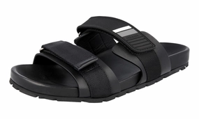 Prada Men's Black Leather Sandals 2X3002 Sandals Montego Bay Montego Bay Jamaica