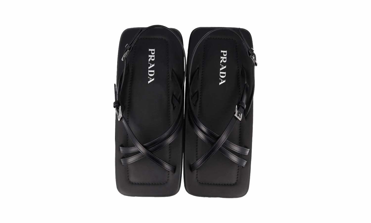 Fisherman Sandals Prada Men's Black Leather Sandals 2X3075