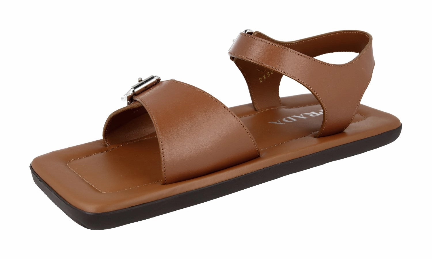 Verra Sandals Prada Men's Brown Leather Sandals 2X3071