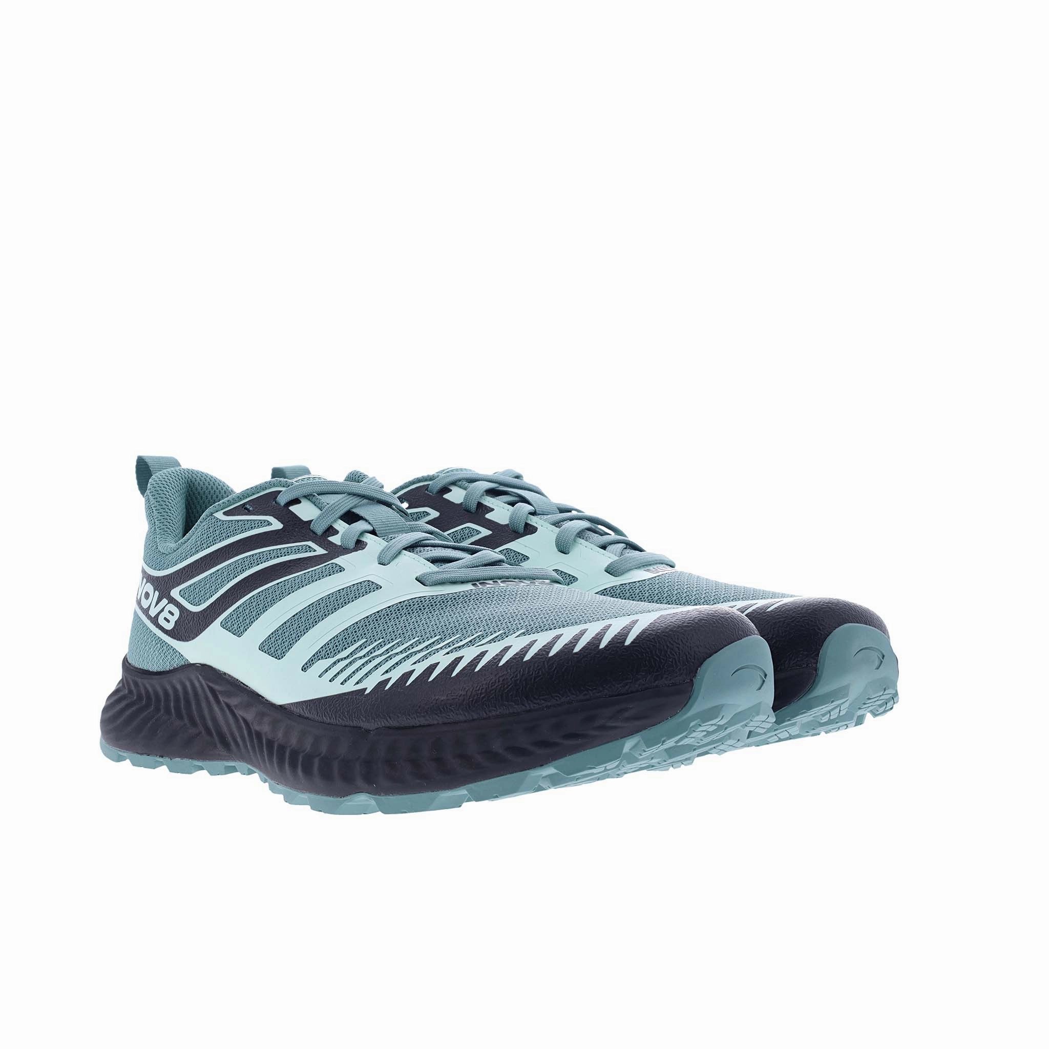 INOV8 | Women's TrailFly Running Shoes - Light Green/Dark Teal Thrasher Trail Shoes