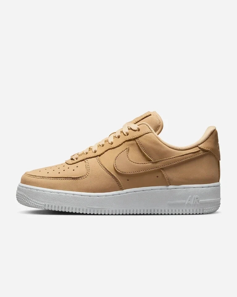 Nike Air Force 1 Premium DR9503-201 Sneaker Women's 5 Tan Leather Shoes GBNC253 Deion Nike Shoes