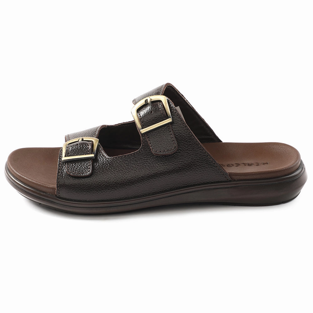 Healers Brown Casual Sandal For Men MDL-11E By Liberty Sandals Steve Madden