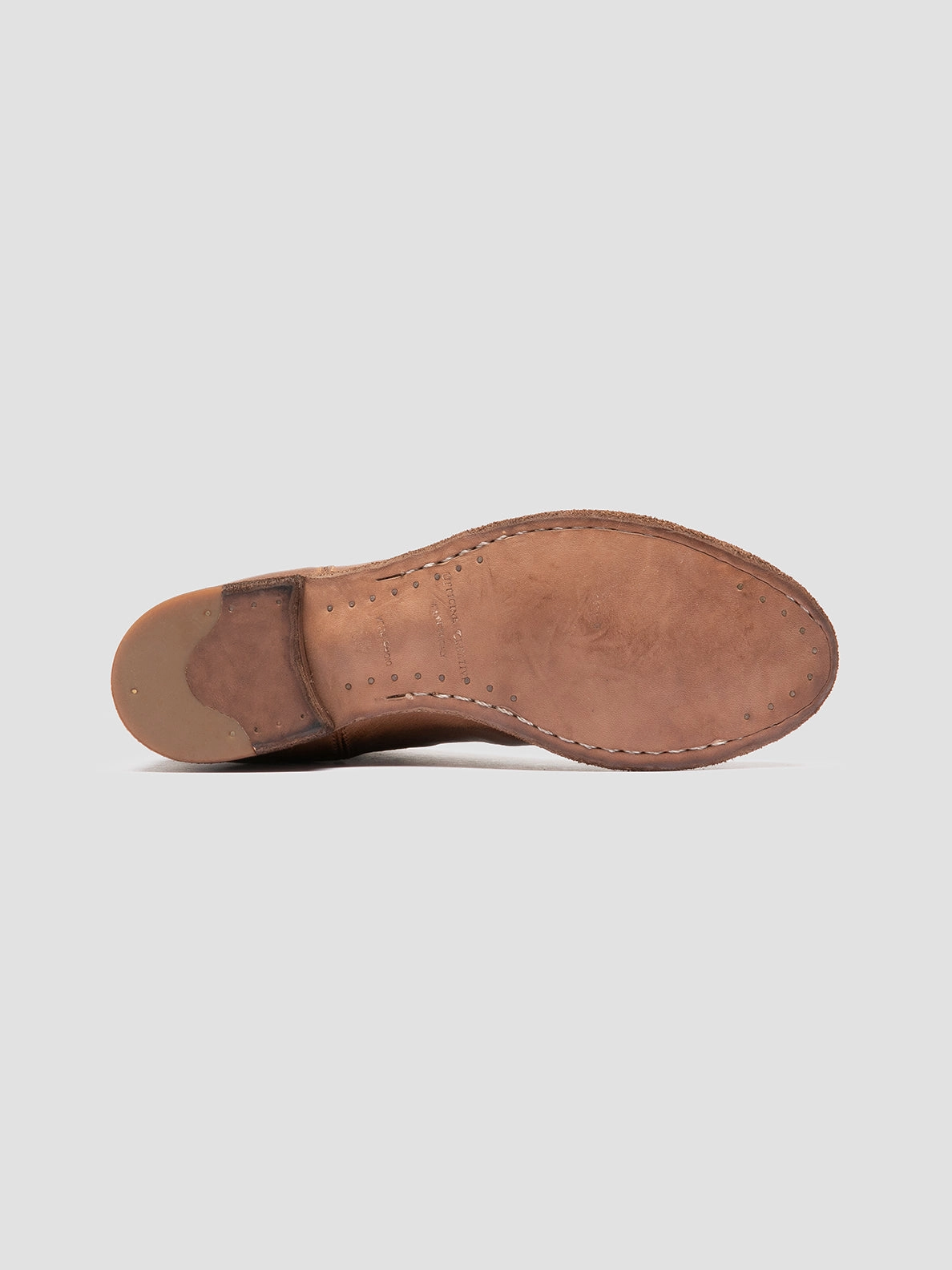 LEXIKON 551 - Light Brown Leather Zipped Boots Camel Chelsea Boots