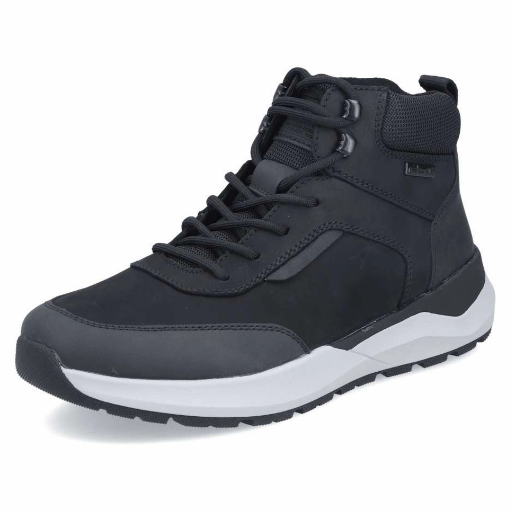 Ankle Boots To Wear With Skinny Jeans Rieker Thorben 30 Black Textile Boot (Men's)