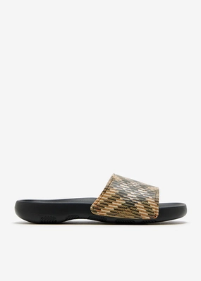 Deadlifting Slippers Burberry Brown Slides Dive M