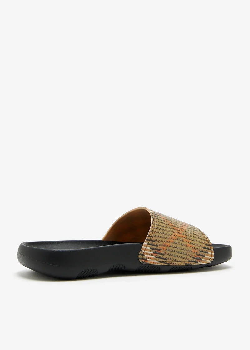 Burberry Brown Slides Dive M Valentine Slippers