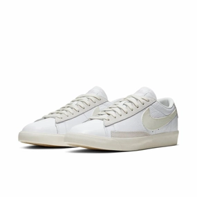 Nike Blazer Low CW7585-100 Sneakers Men's Platinum Tint Leather Lifestyle Shoes Cool Nike Casual Shoes
