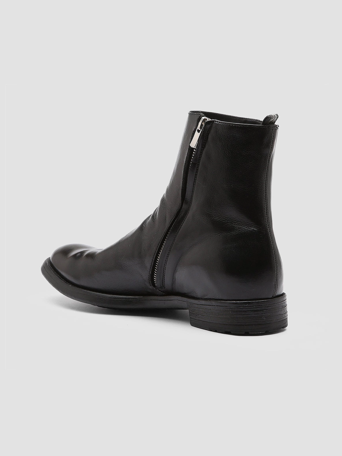 Warm Winter Boots HIVE 010 - Black Leather Boots