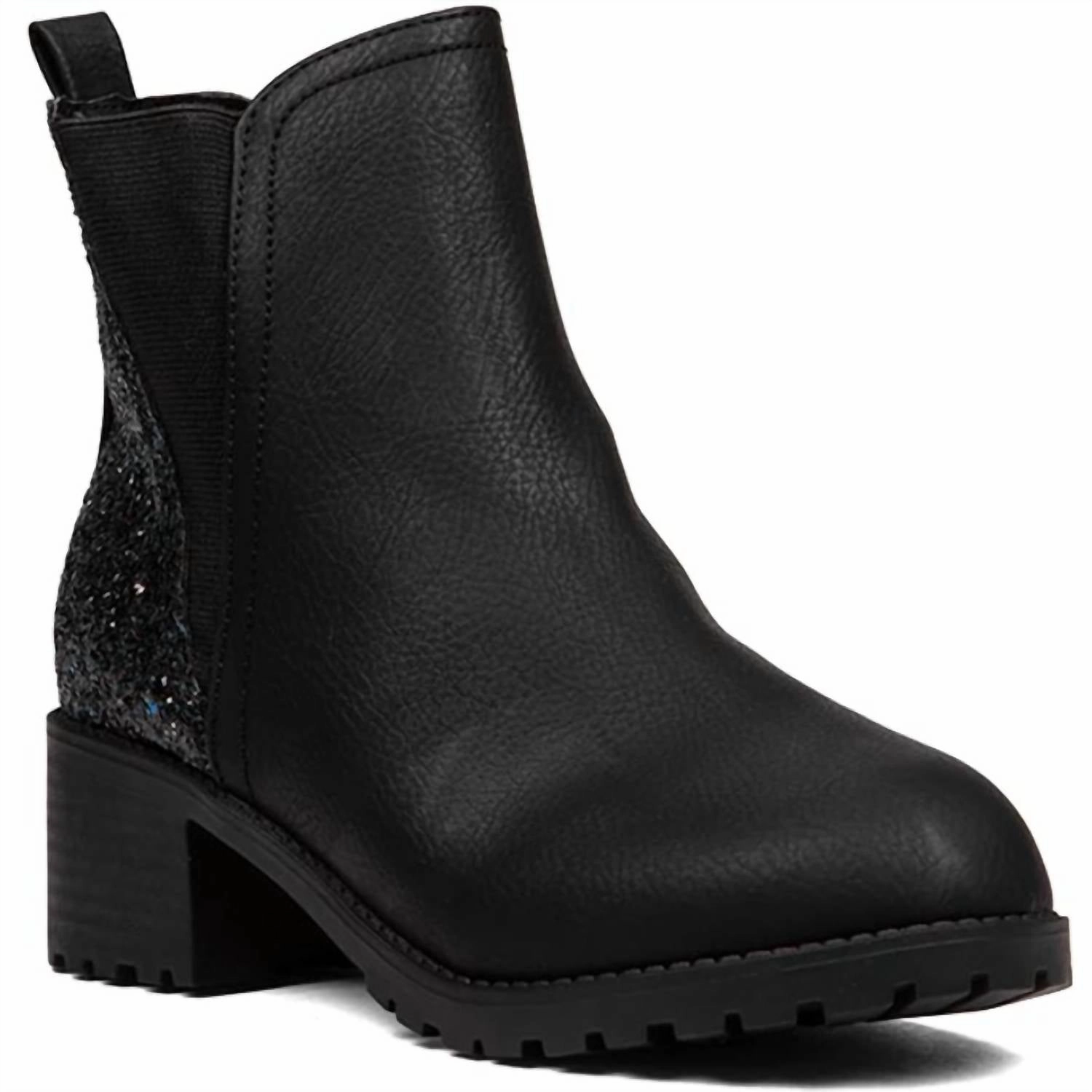 Heeled Girl's Mia Little Pratt Boots In Black
