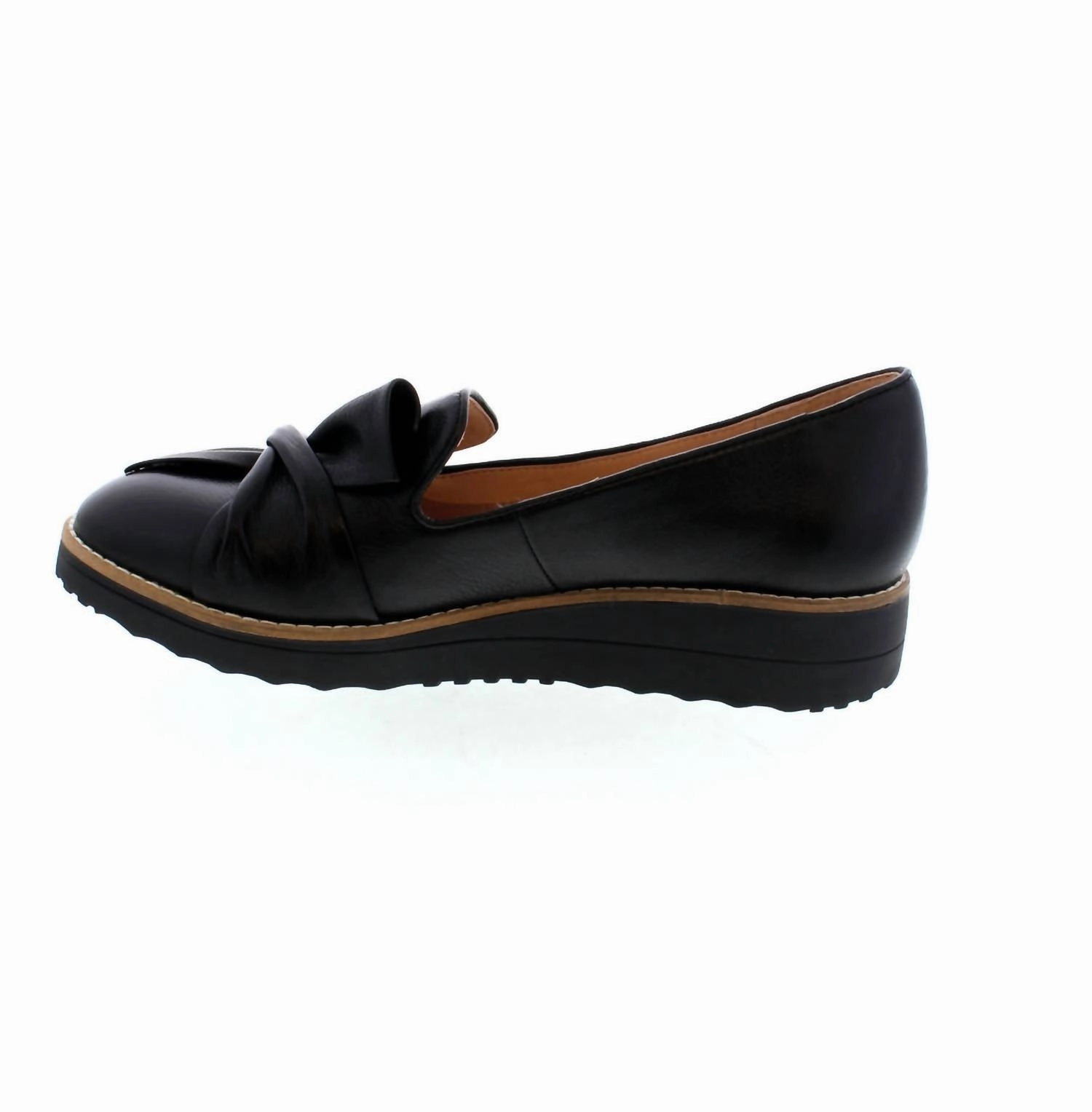 Women's Oclem Leather Loafers Shoes In Black/blacksole Tassel Penny Loafers