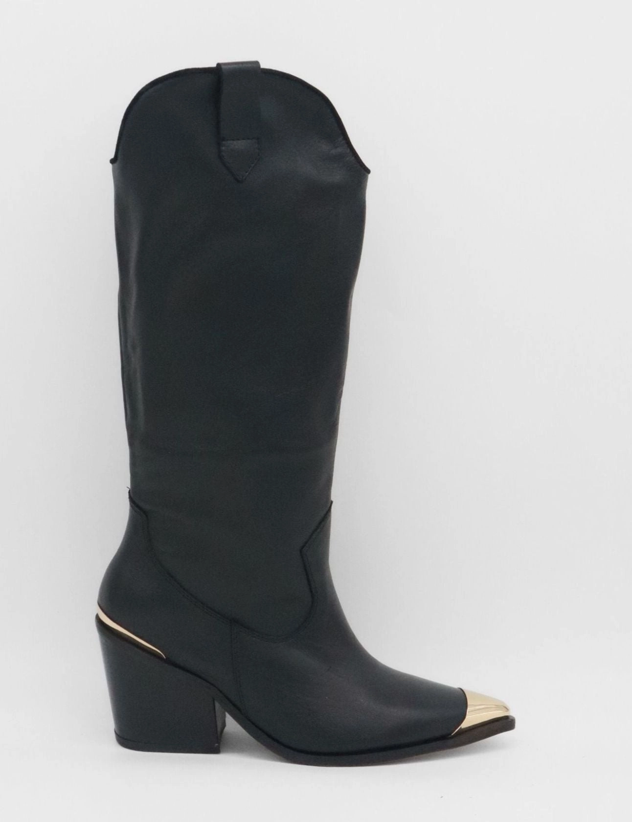 Ingrid Knee High Boots Prince knee-high 2-in-1 convertible boots in black suede & leather women's shoes