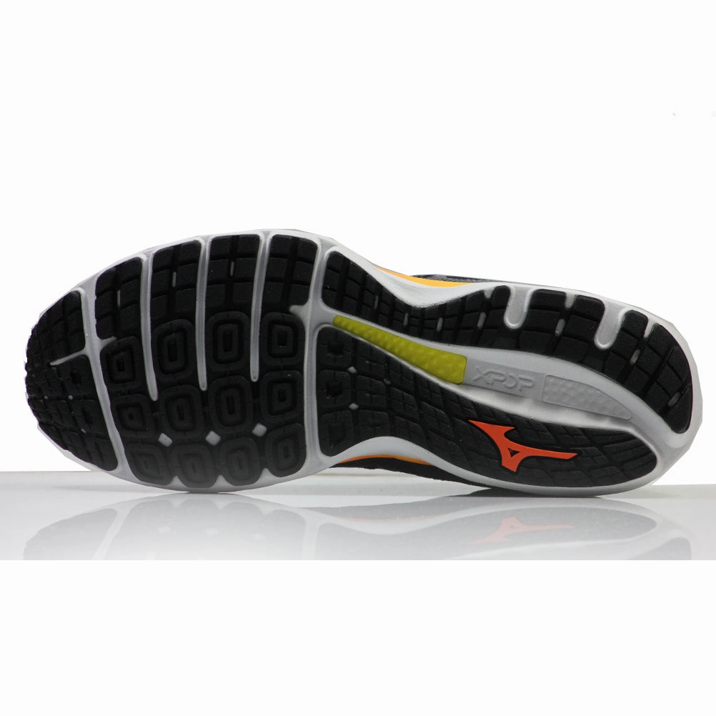 Best Shoes For Treadmill Running Mizuno Wave Sky 4 Men's Running Shoe - Phantom/Castlerock/Safety Yellow