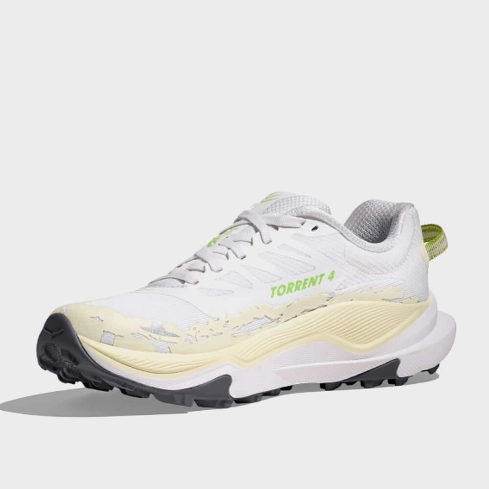Hoka Womens Torrent 4 Trail Running Shoes White Trail Shoes Mid