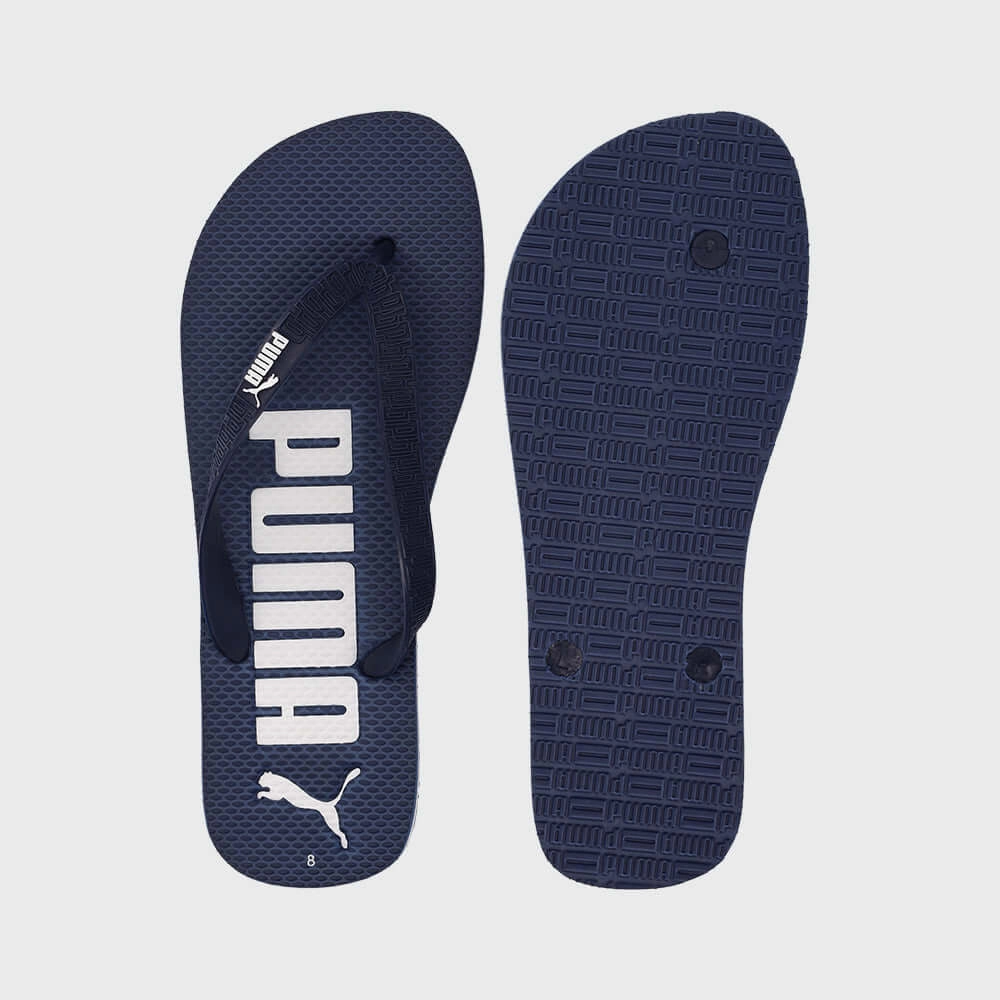 Puma Mens Essential Flip Thong Sandals Navy Yoga Slippers