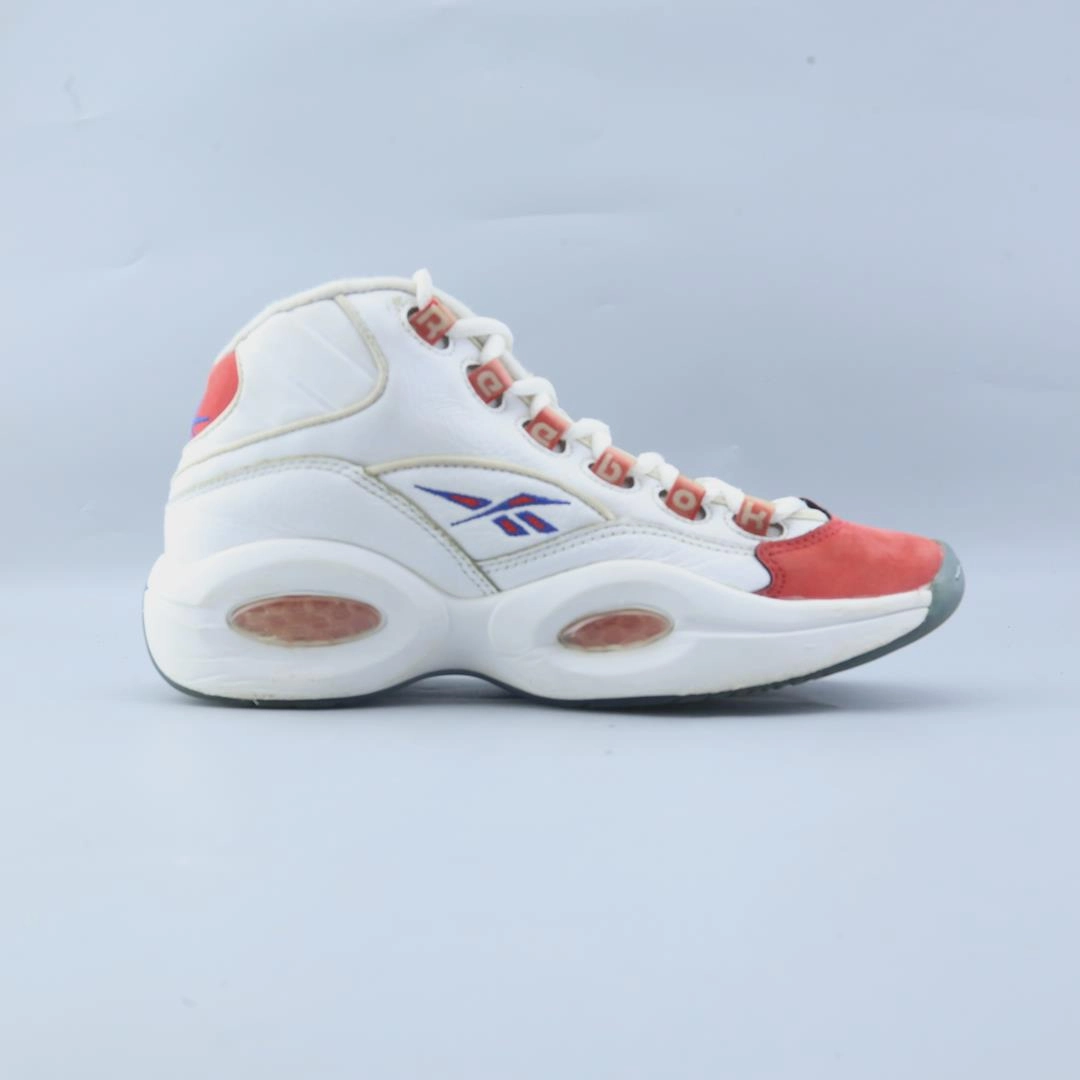 Blue And Gold Basketball Shoes REEBOK QUESTION MID