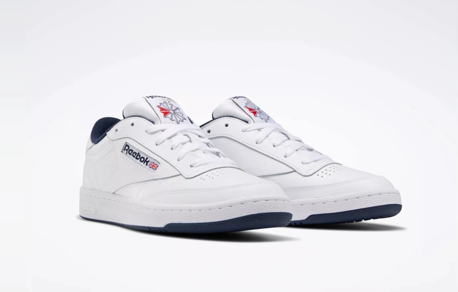 Reebok Unisex Club C 85 - White/Navy (100050) Best Training Shoes For Knee Pain