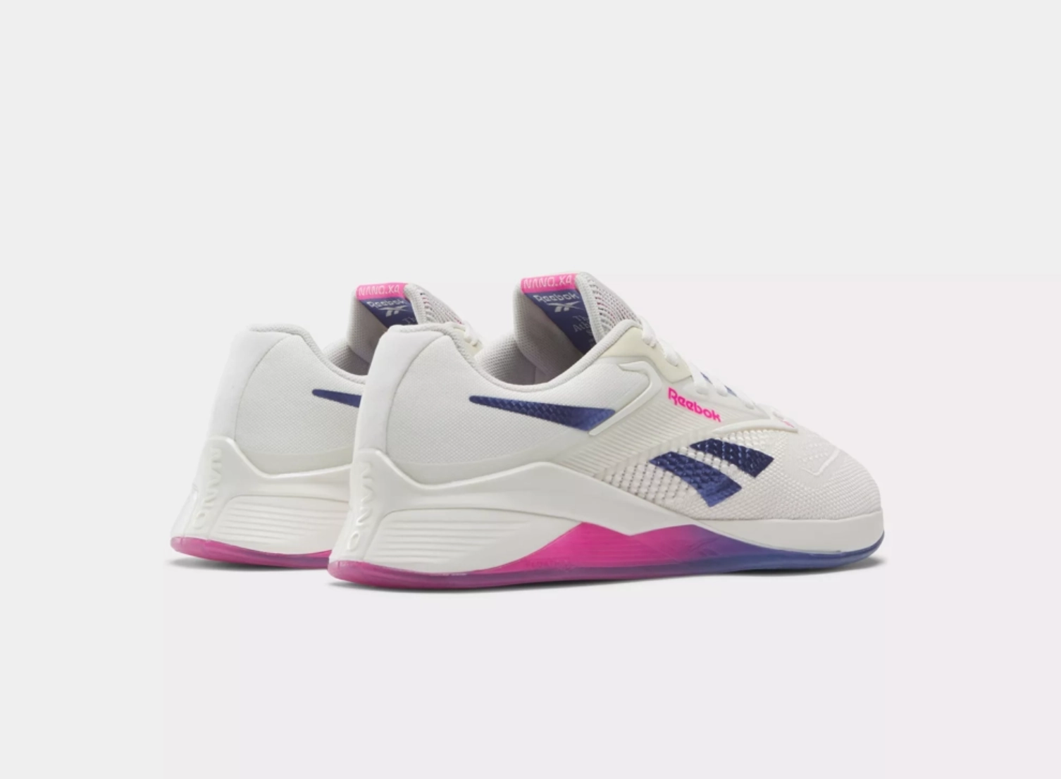 Reebok Womens Nano x4 - Chalk / Step Purple / Laser Pink (100074188 170) High Top Weight Training Shoes