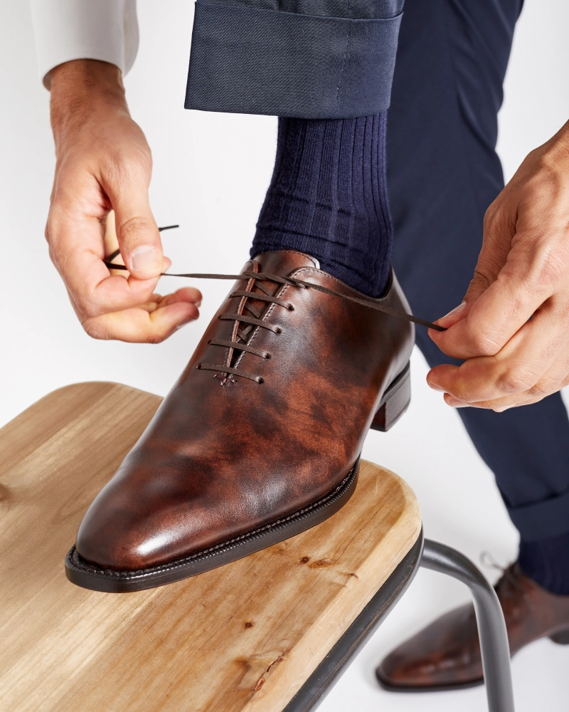 Tactical Ranger Oxfords Museum Brown Wholecut Oxford Dress Shoe