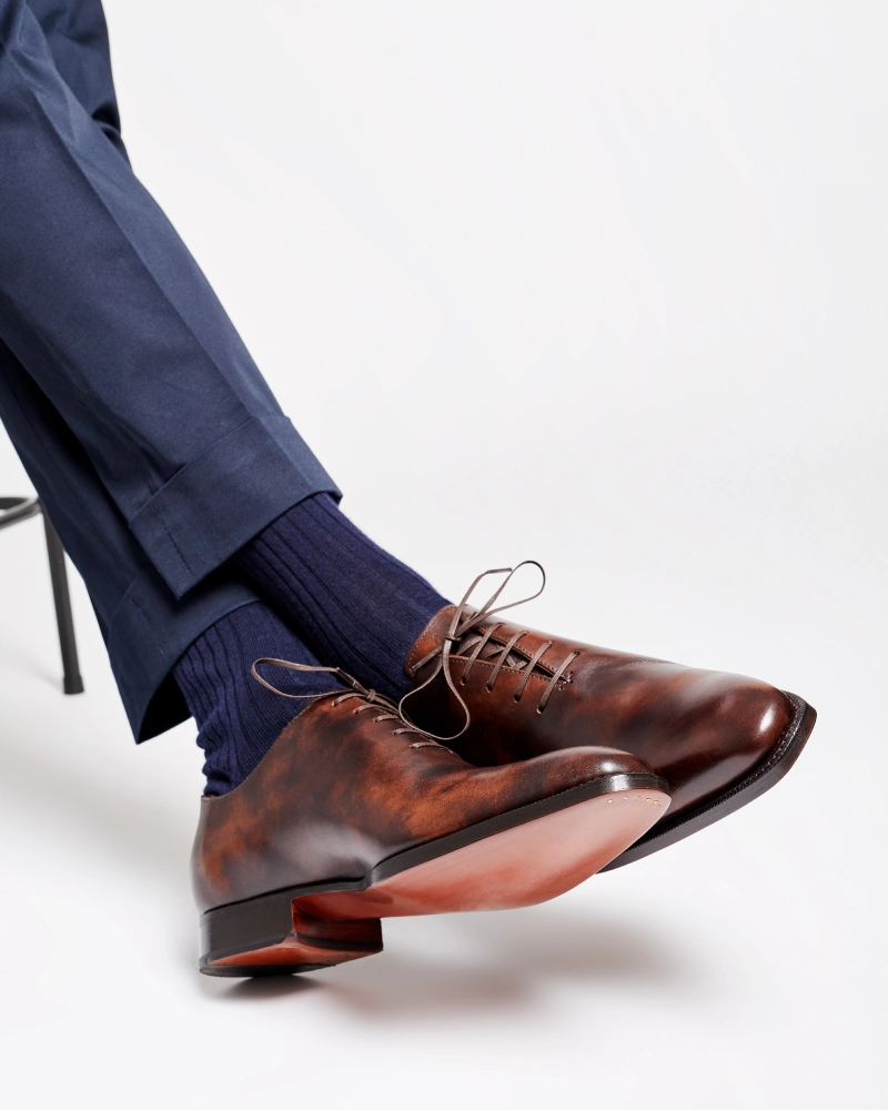 Frye Oxfords Museum Brown Wholecut Oxford Dress Shoe