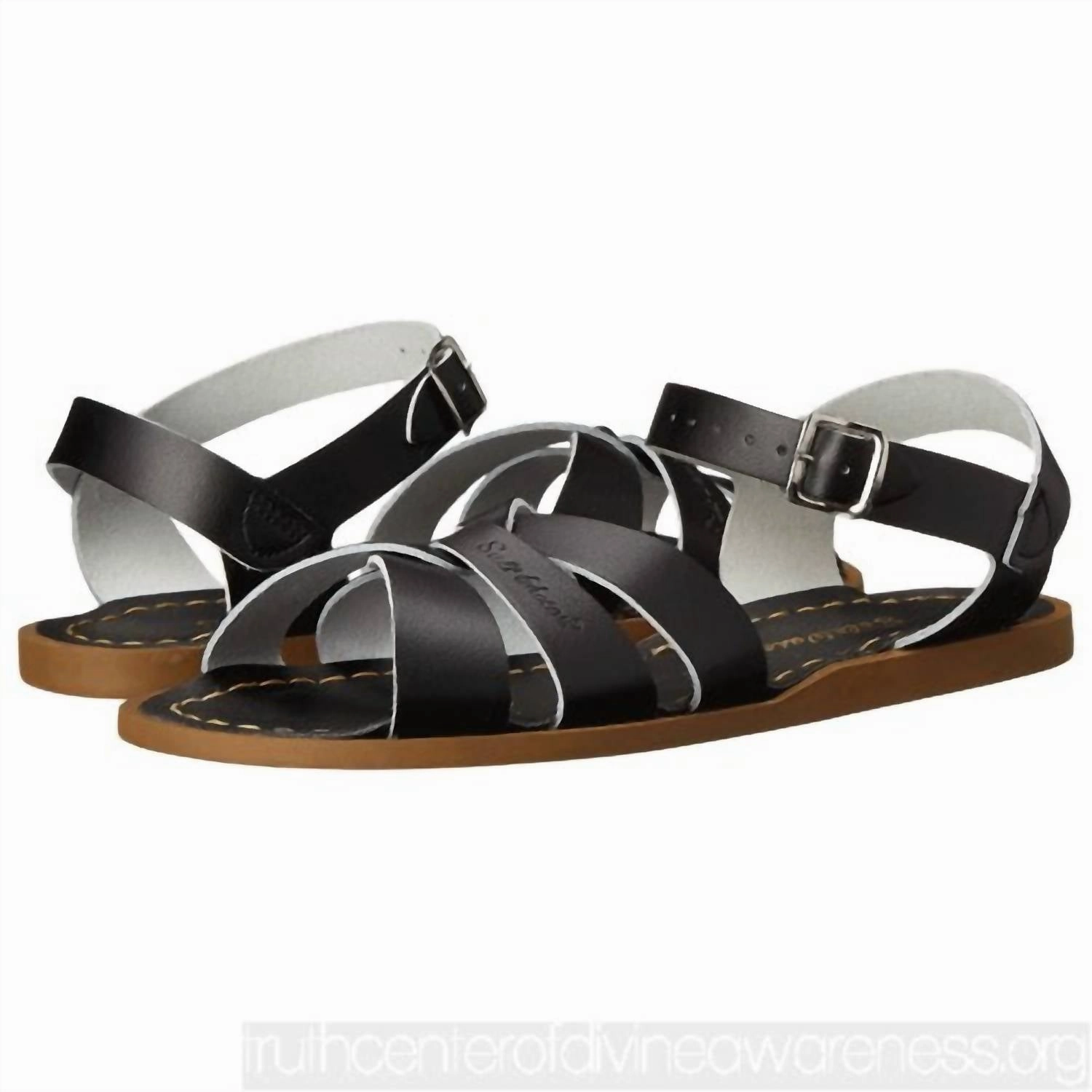 Women's Adult To Kids Original Flat Sandals In Black Nassau Sandals