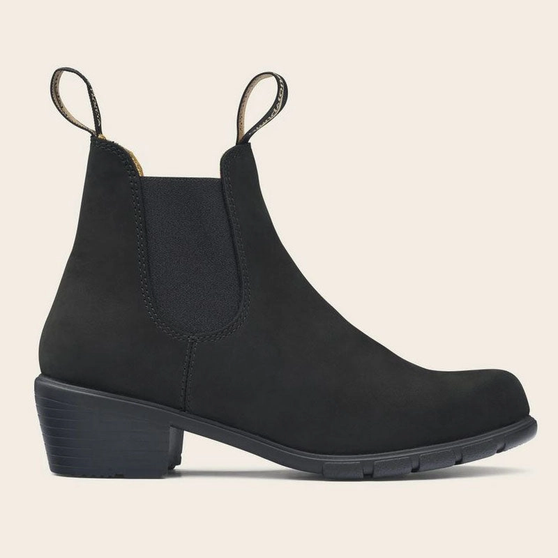 Blundstone 1960 Heeled Chelsea Boot in Black Nubuck Chelsea Boots Original