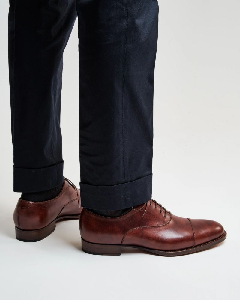 Slingback Oxfords Museum Cognac Cap Toe Oxford Dress Shoe