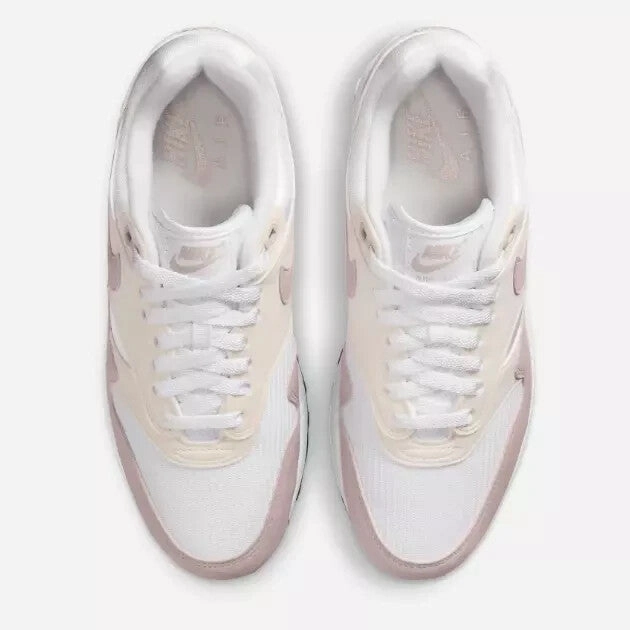 Nike Air Max 1 DZ2628-106 Sneakers Women's Platinum Violet Leather Shoes RHS4698 Nike Shoes Drawing