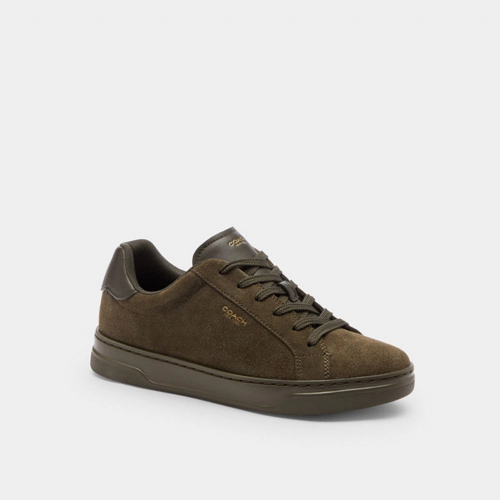 Wide Fit Trail Shoes Coach High Line Sneaker Olive